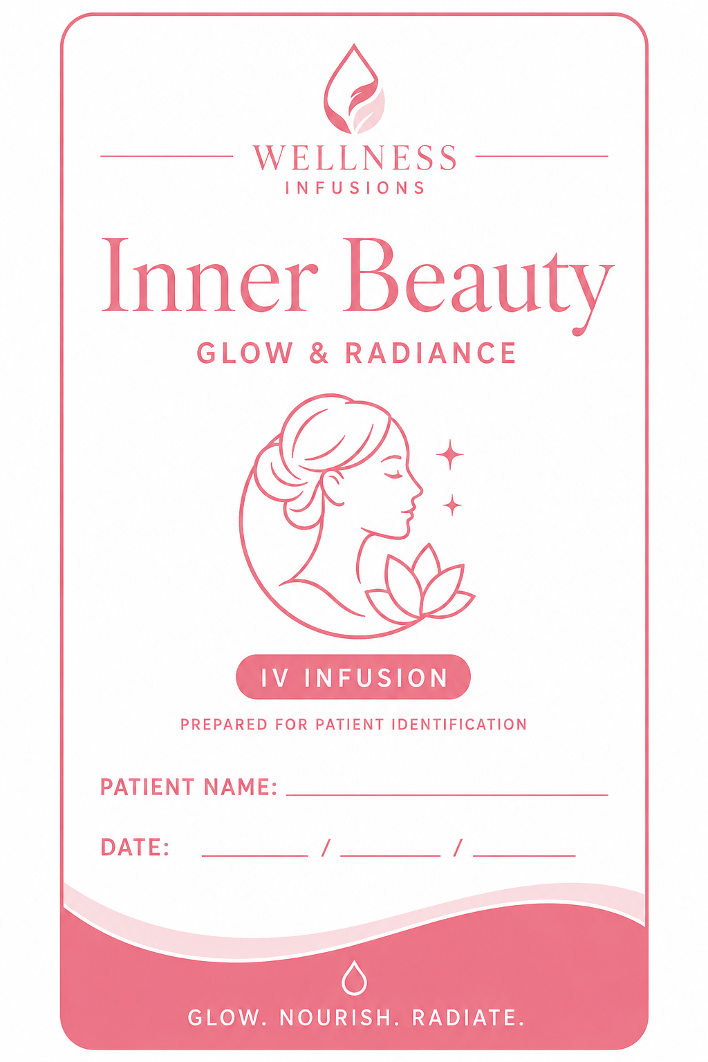 Inner Beauty IV Therapy label