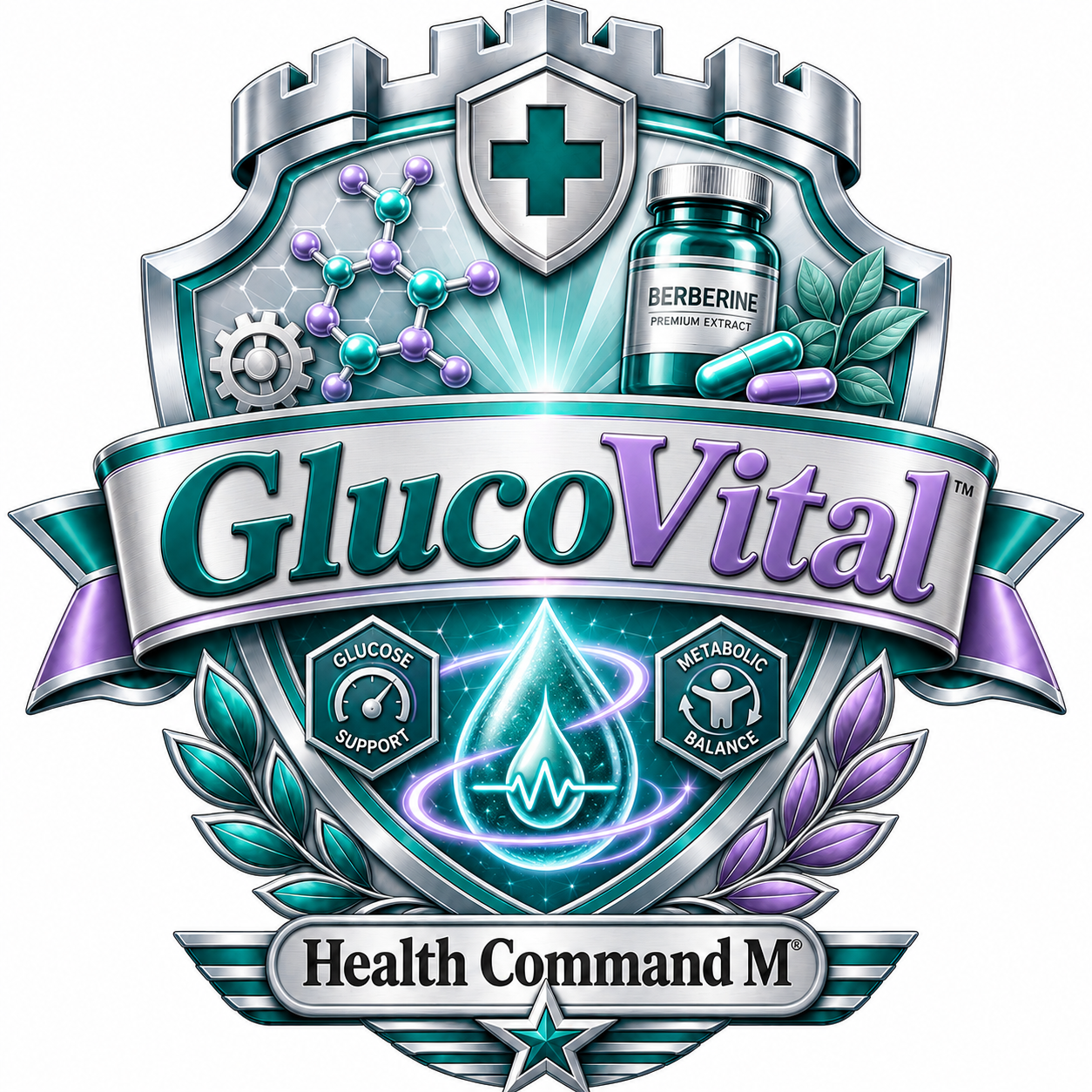 GlucoVital badge