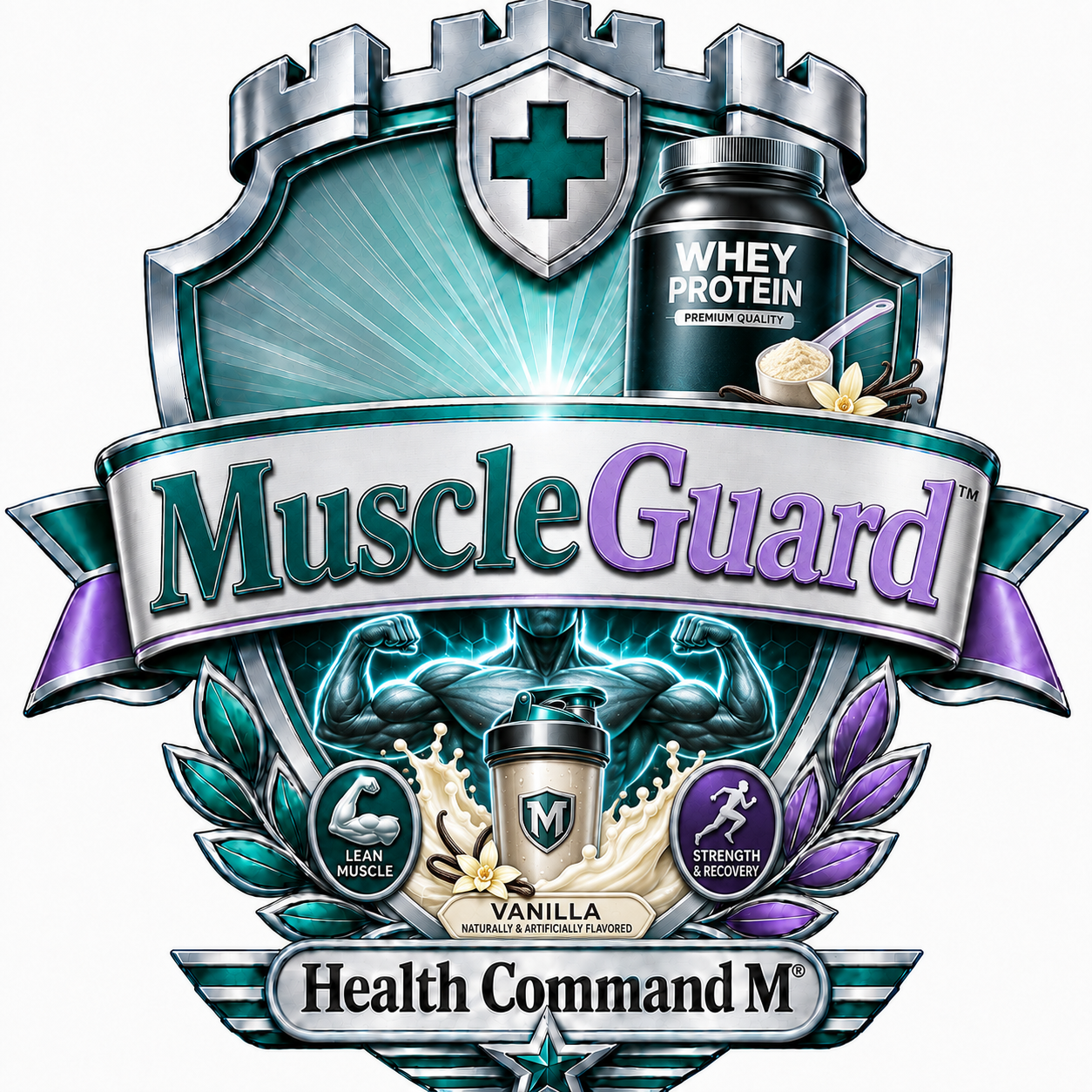MuscleGuard badge